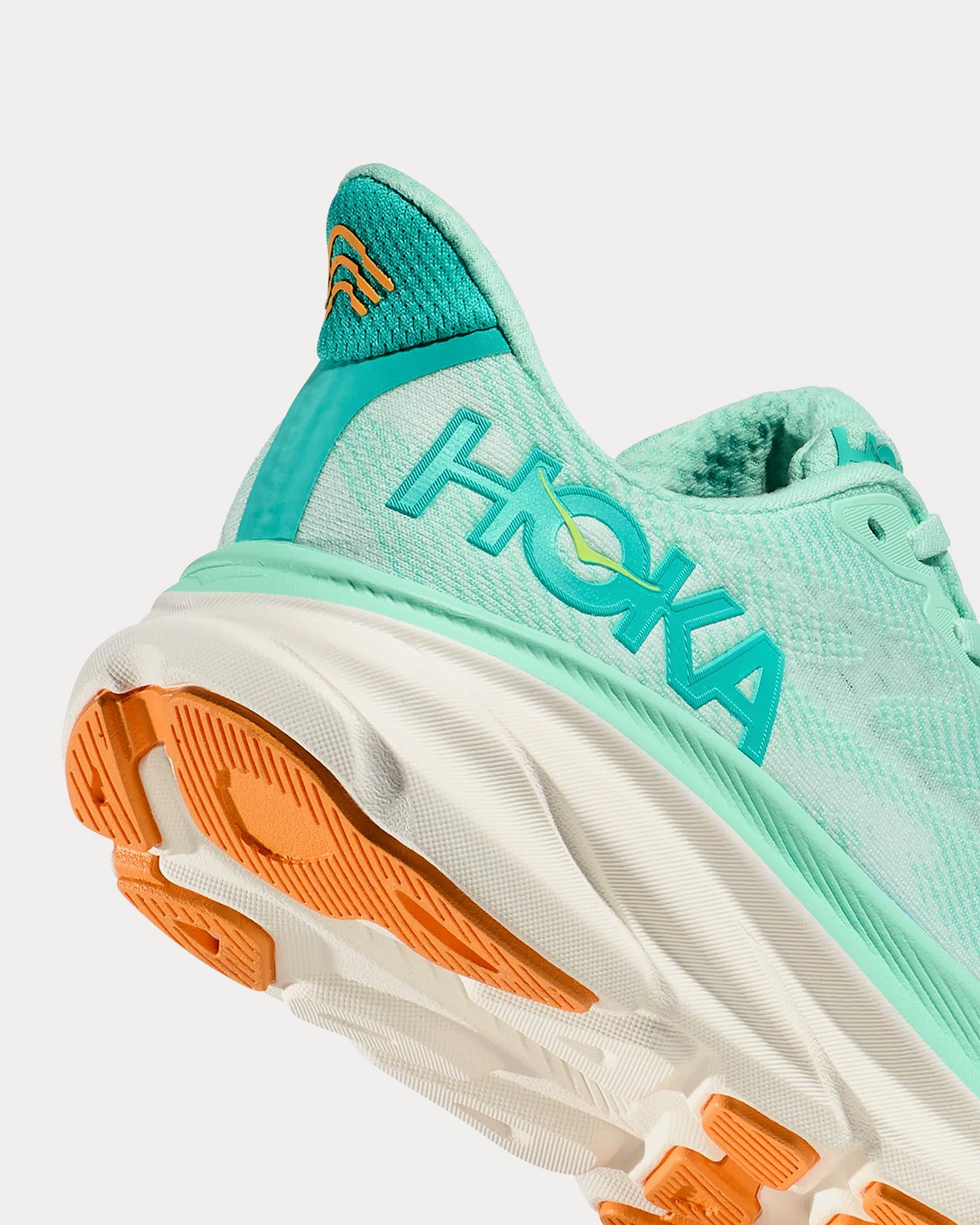 Hoka Clifton 9 Seafoam / Aqua Breeze Running Shoes - 3