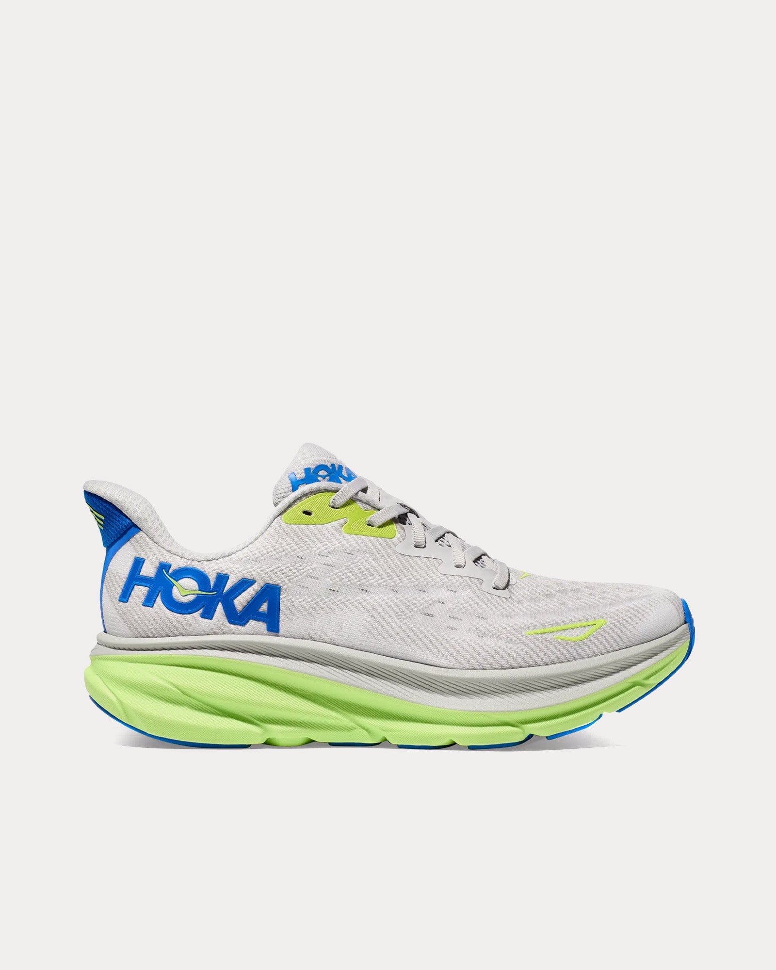 Hoka Clifton 9 Stardust / Electric Cobalt Running Shoes - 1