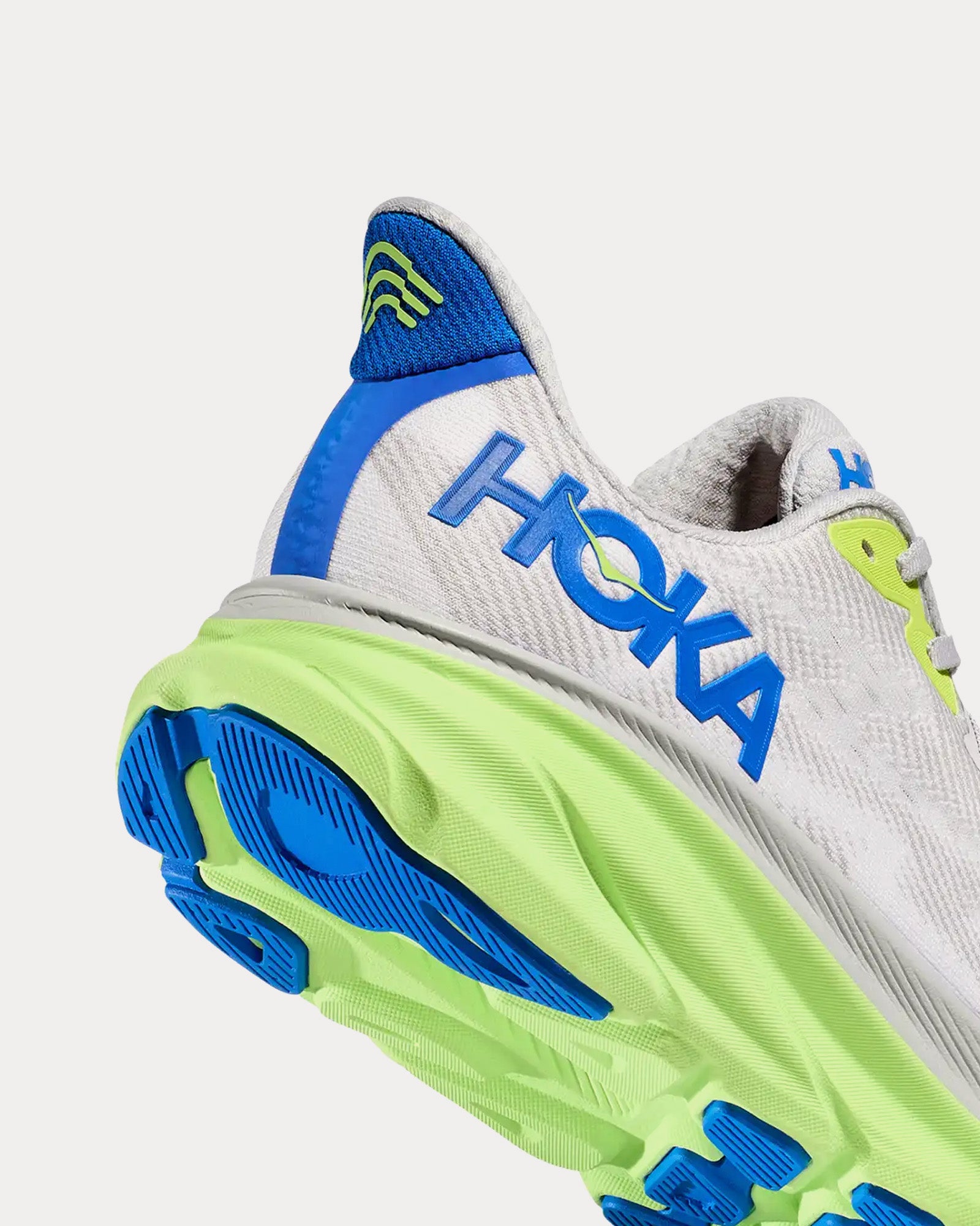 Hoka Clifton 9 Stardust / Electric Cobalt Running Shoes - 4