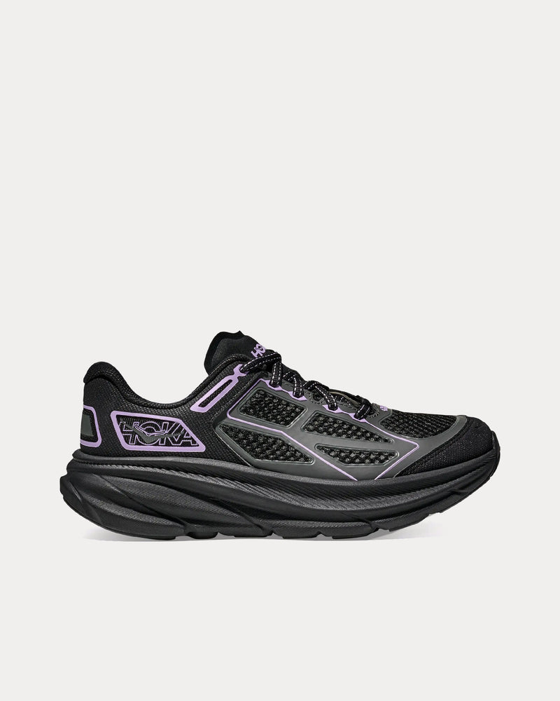 Hoka Clifton One9 Black / Aster Flower Running Shoes - 1