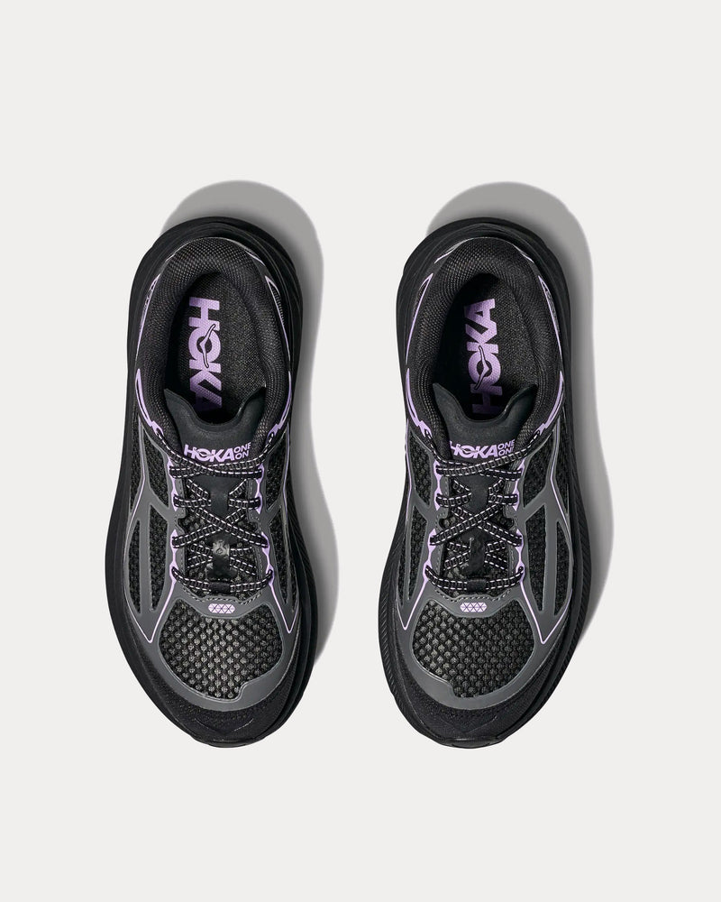 Hoka Clifton One9 Black / Aster Flower Running Shoes - 2