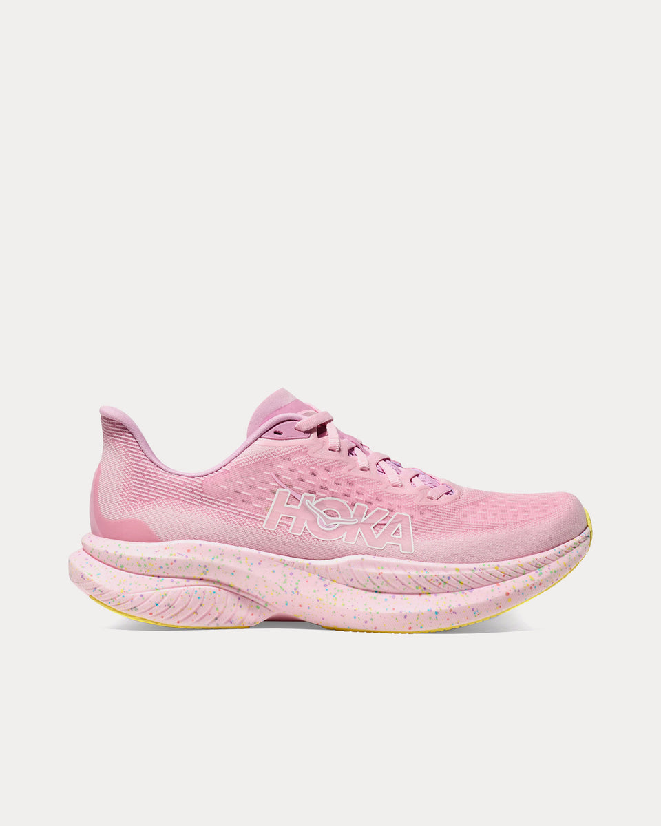 Hoka Mach 6 Pink Twilight / Lemonade Running Shoes - Sneak in Peace