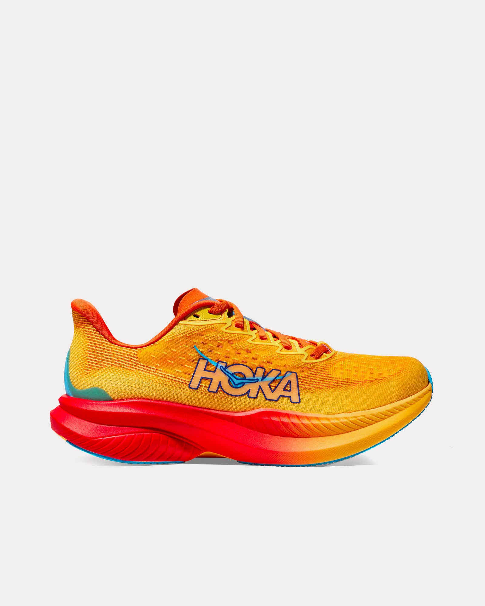 Hoka Mach 6 Poppy / Squash Running Shoes - 1