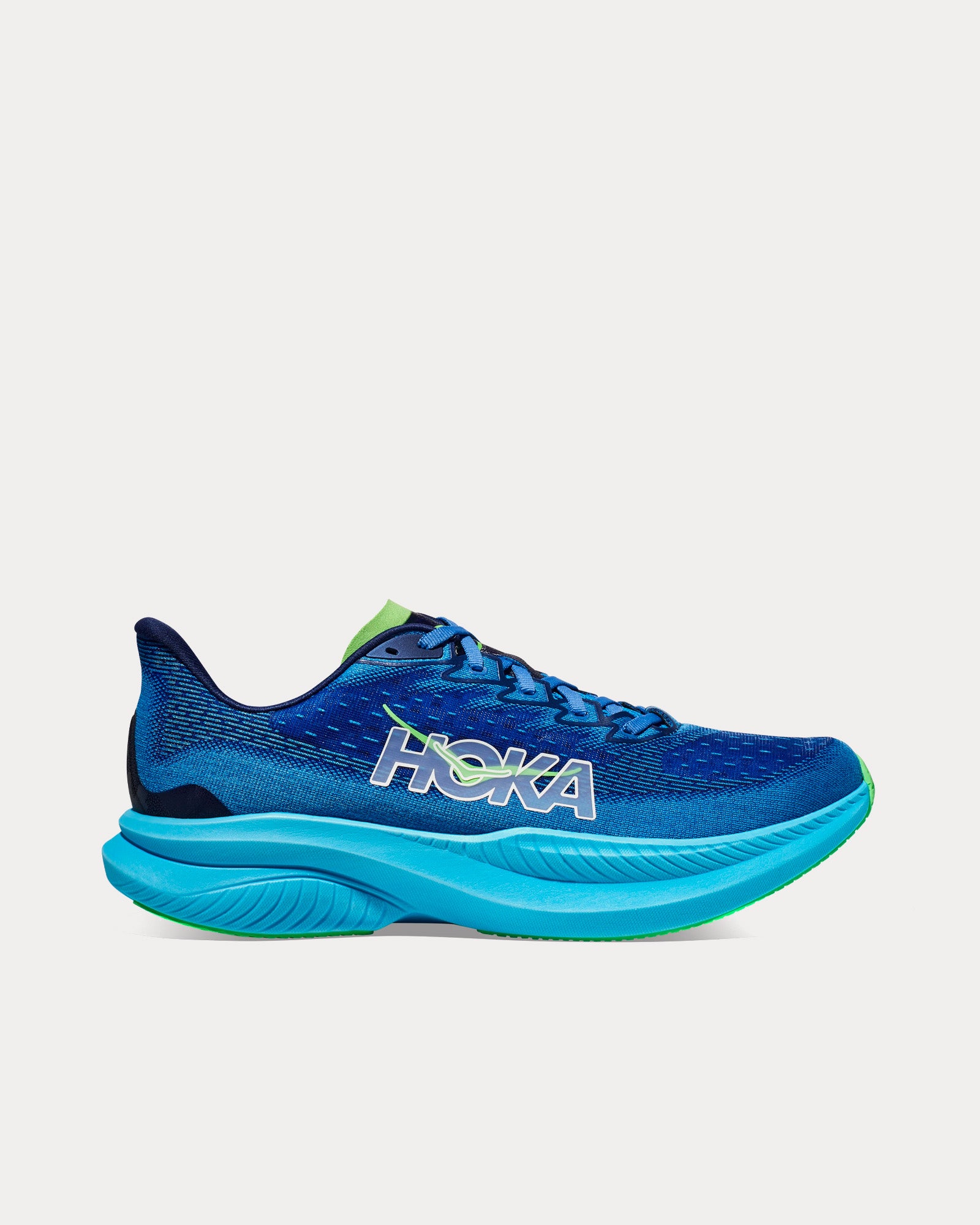 Hoka Mach 6 Virtual Blue / Bellwether Blue Running Shoes - 1