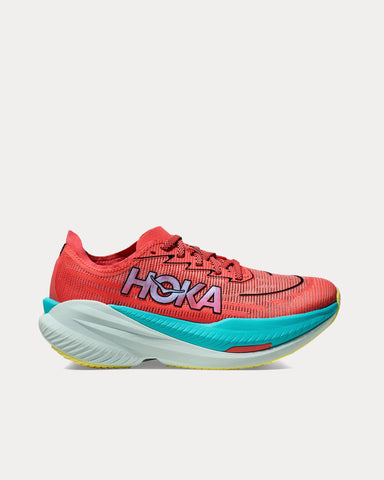 Hoka Mach X 2 Grapefruit / Electric Coral Running Shoes