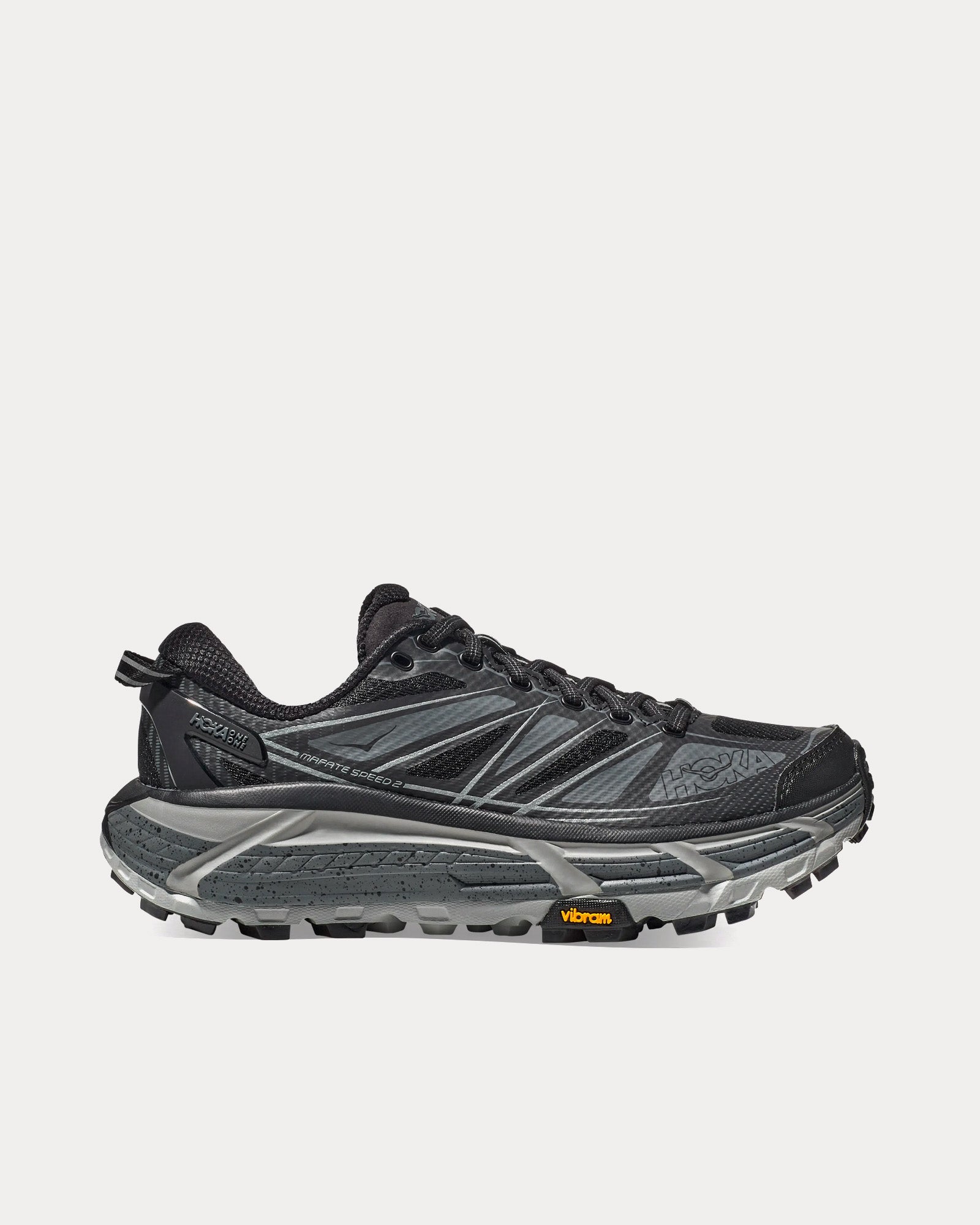 Hoka Mafate Speed 2 Black / Castlerock Running Shoes - 1