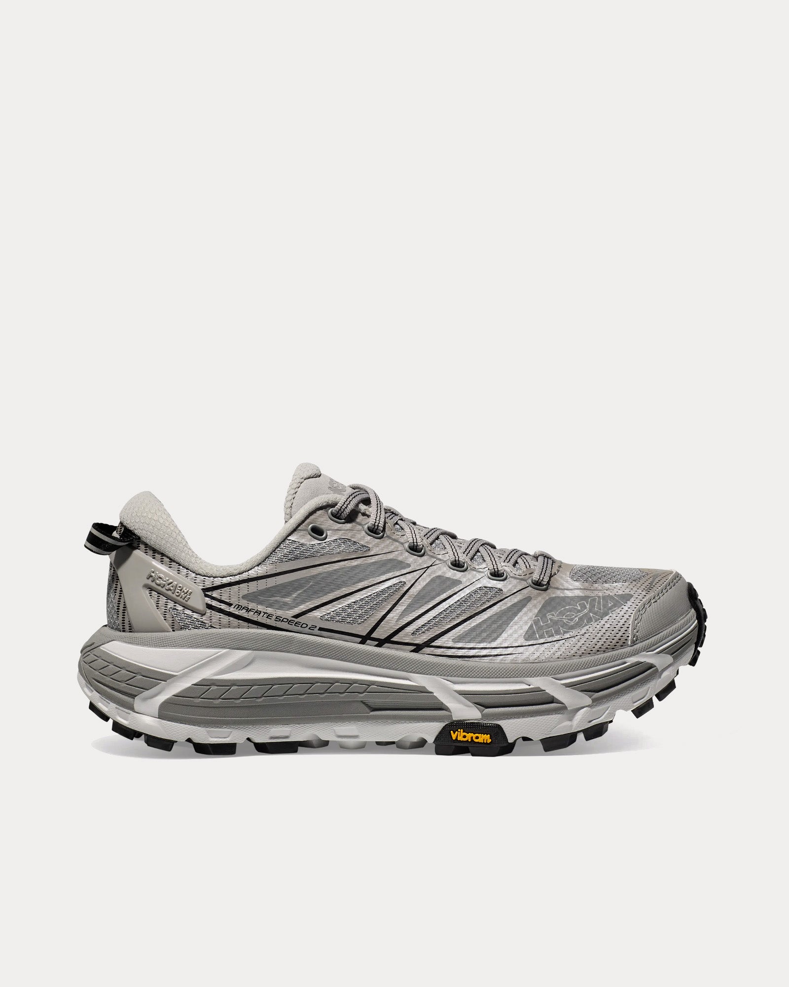 Hoka Mafate Speed 2 Stellar Grey / Galactic Grey Running Shoes - 1