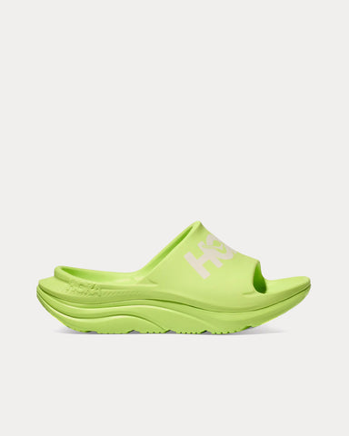 Hoka Ora Athletic Lettuce / White Slides