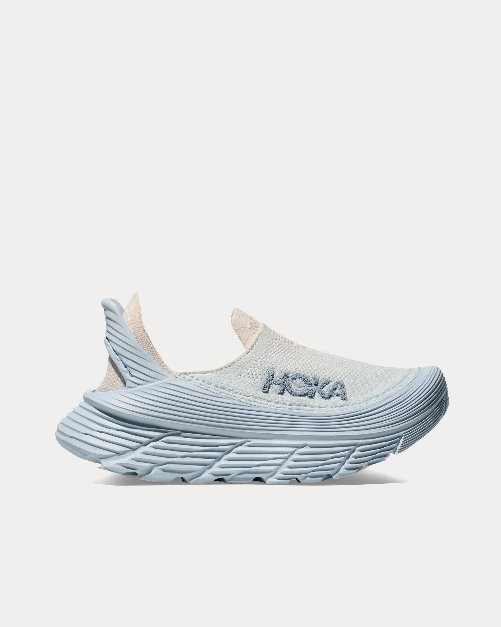 Hoka Restore TC Overcast / Alabaster Slip On Sneakers - 1