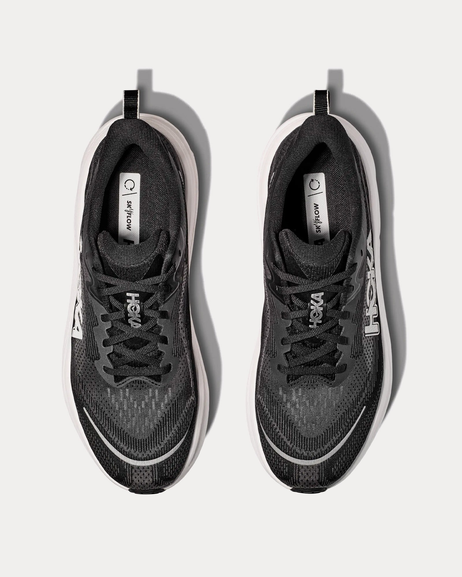 Hoka Skyflow Black / White Running Shoes - 2