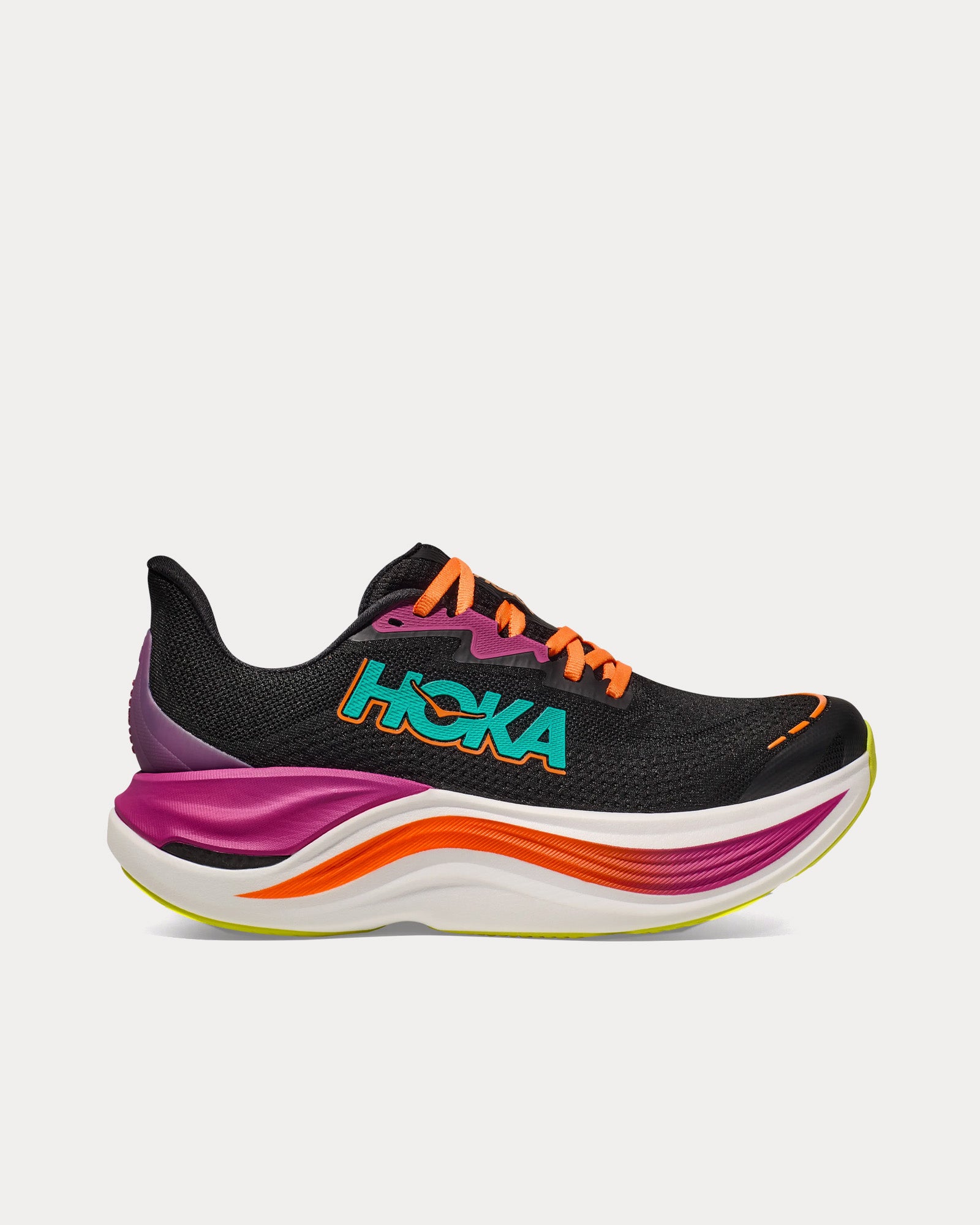 Hoka Skyward X Black / Electric Aqua Running Shoes - 1