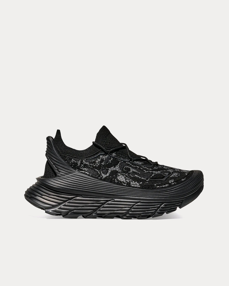 Hoka Stealth/Tech Restore Chukka Carbon Black / Black Slip On Sneakers - 1