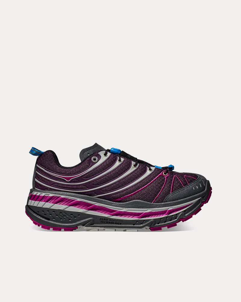 Hoka Stinson Evo OG Aubergine / Fuchsia Running Shoes - 1