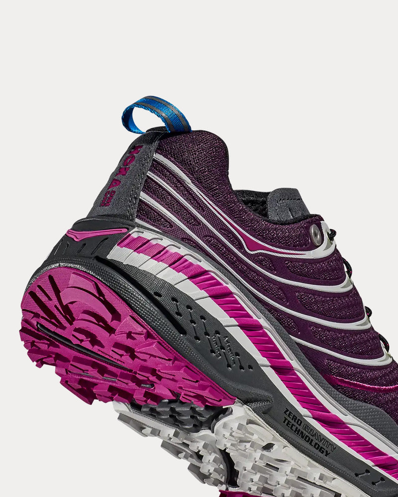 Hoka Stinson Evo OG Aubergine / Fuchsia Running Shoes - 4