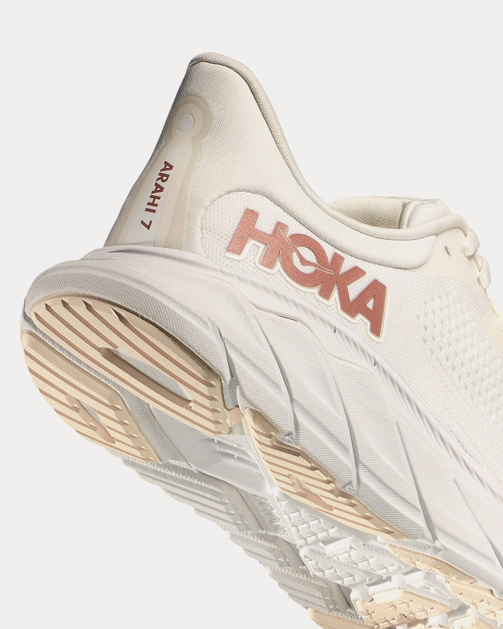 Hoka Arahi 7 Blanc De Blanc / Rose Gold Running Shoes - 3