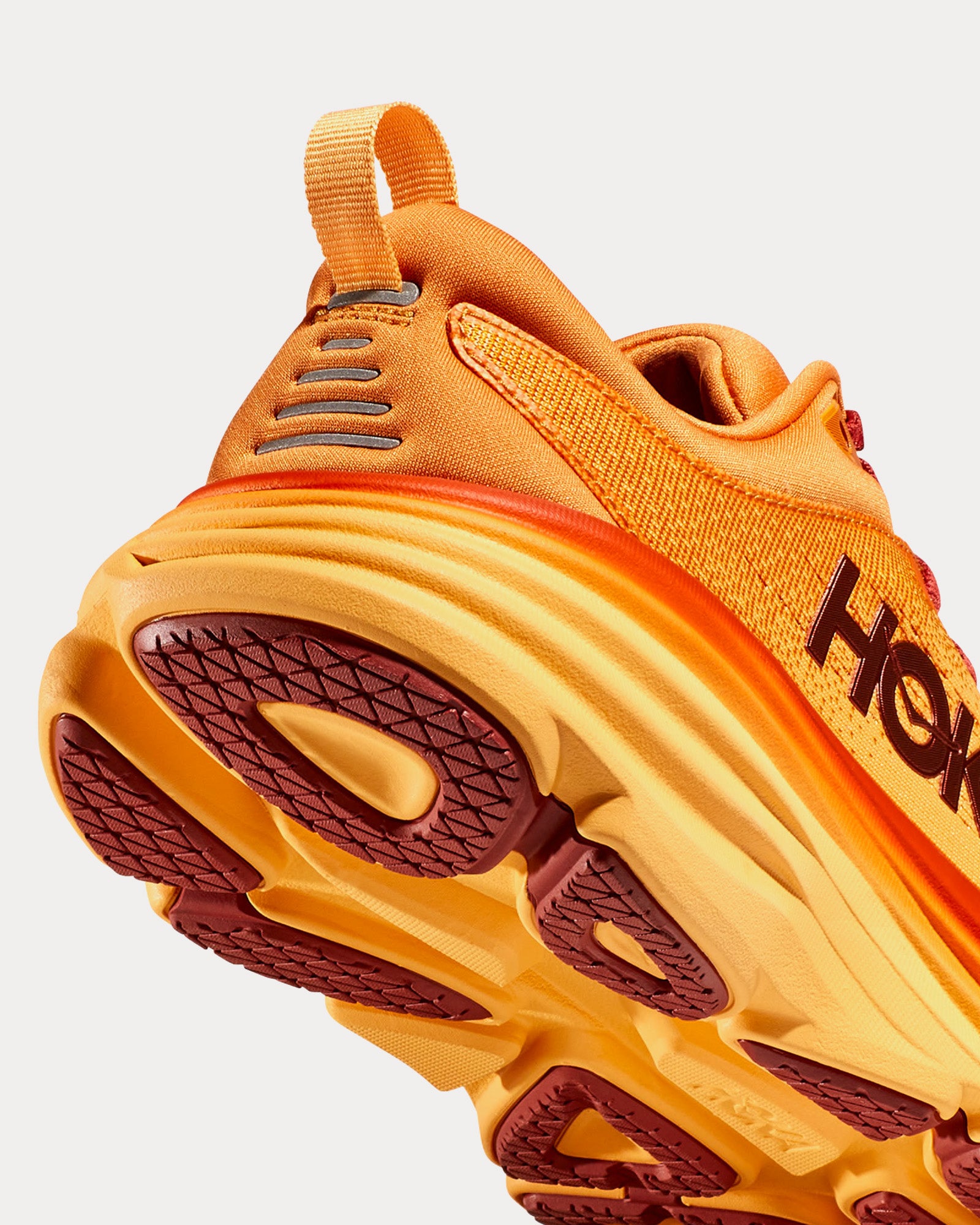 Hoka Bondi 8 Amber Haze / Sherbet Running Shoes - 3