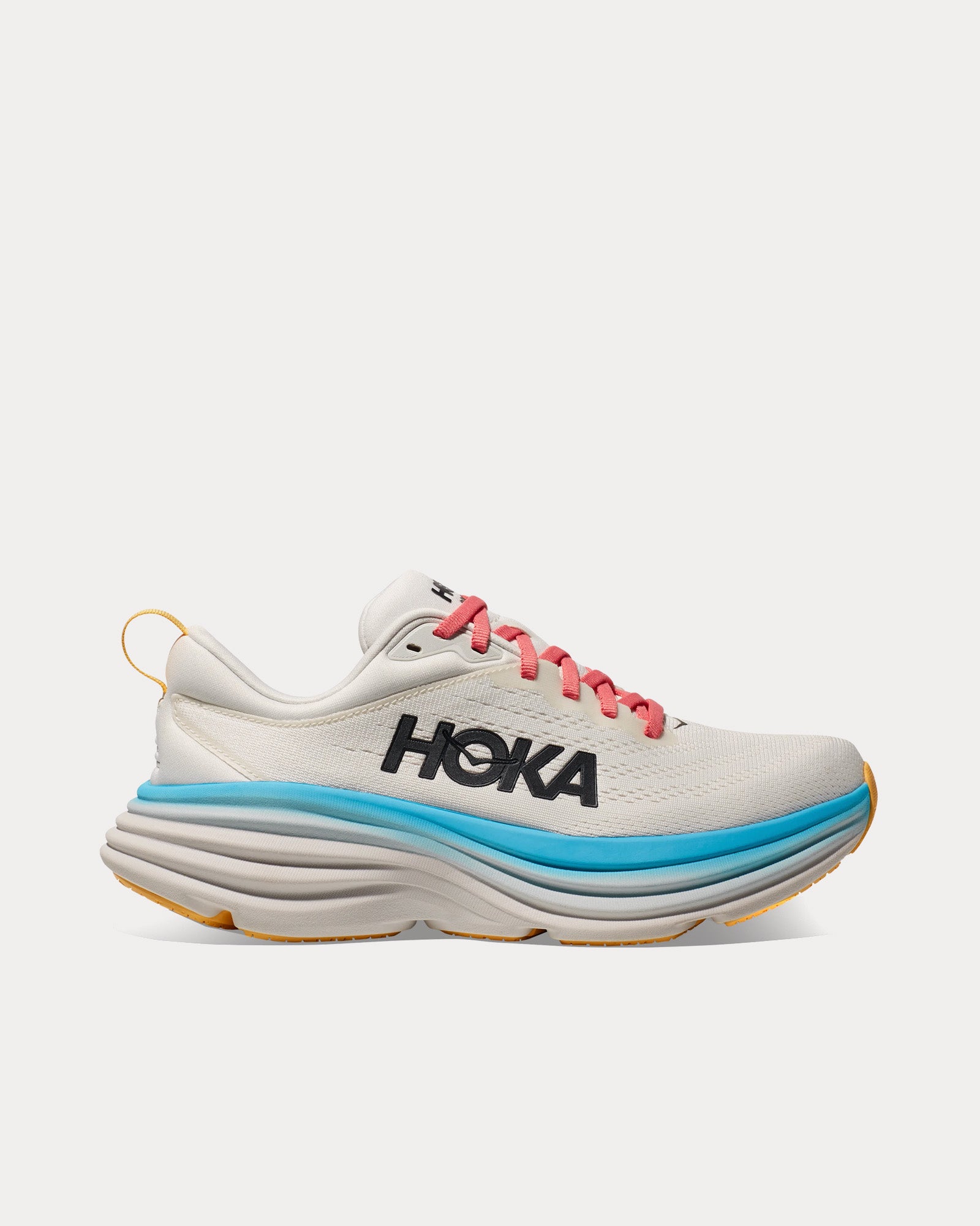 Hoka Bondi 8 Blanc De Blanc / Swim Day Running Shoes - 1