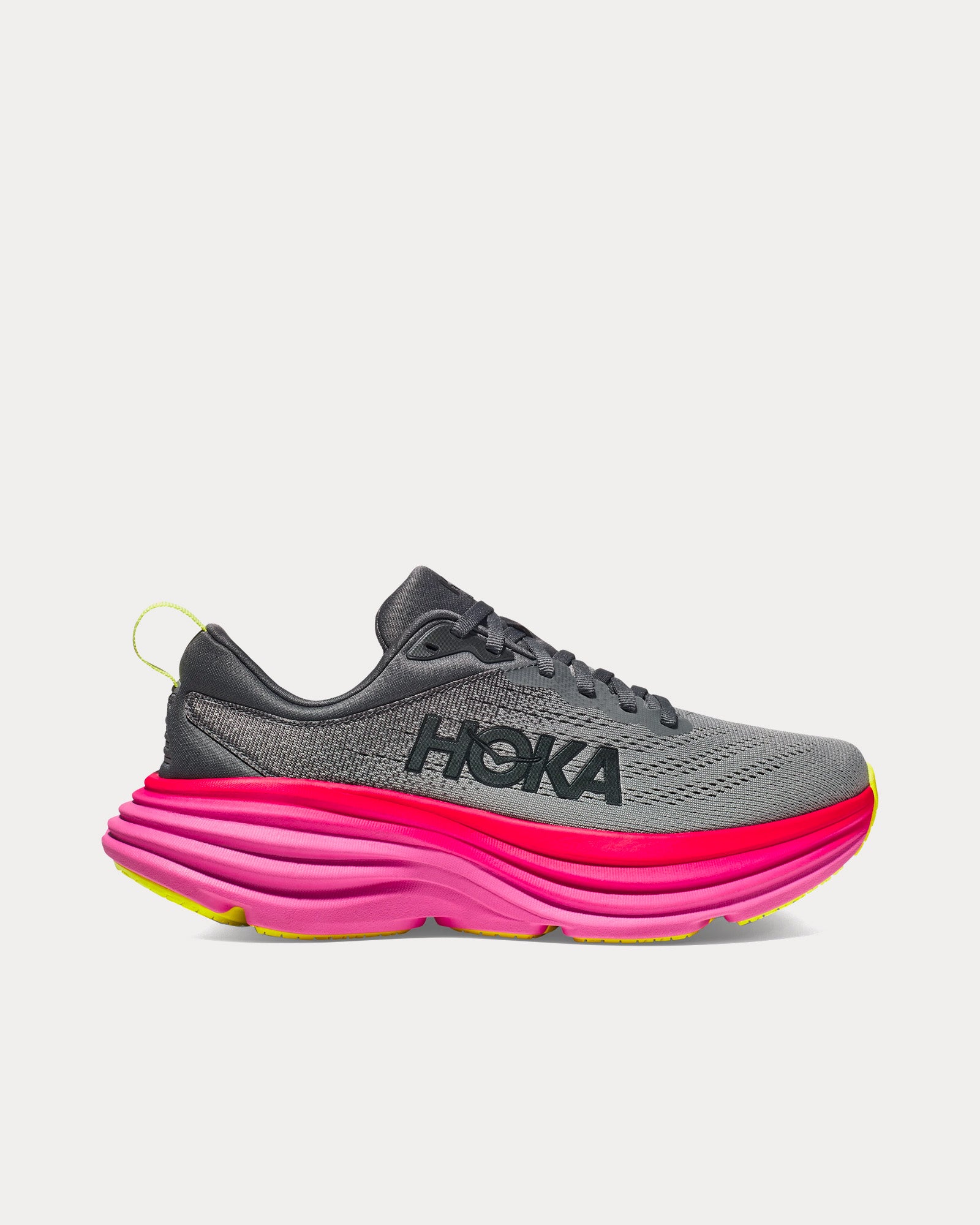 Hoka Bondi 8 Castlerock / Strawberry Running Shoes - 1