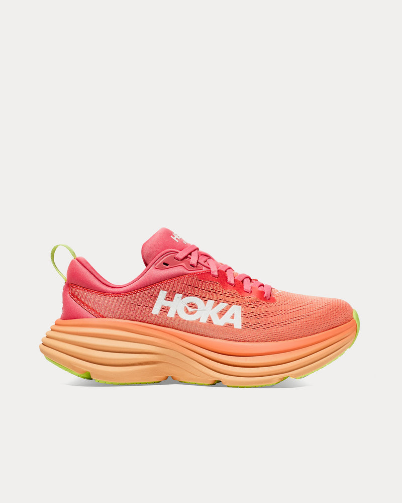 Hoka Bondi 8 Coral / Papaya Running Shoes - 1