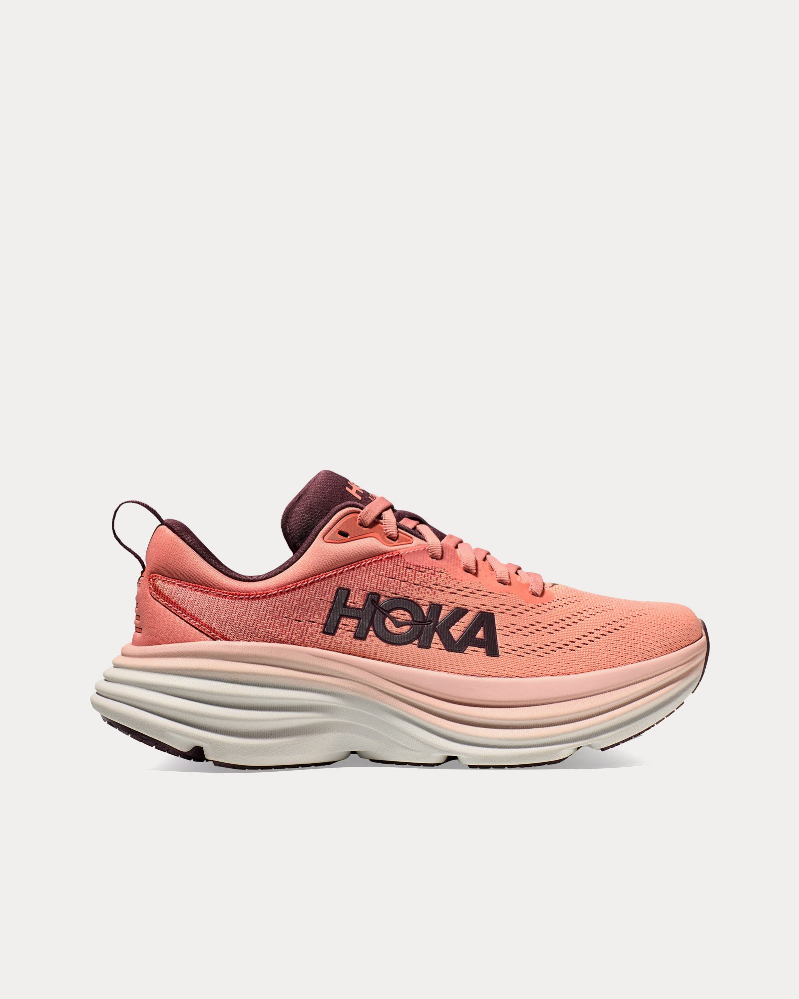 Hoka Bondi 8 Earthenware / Pink Clay Running Shoes - 1