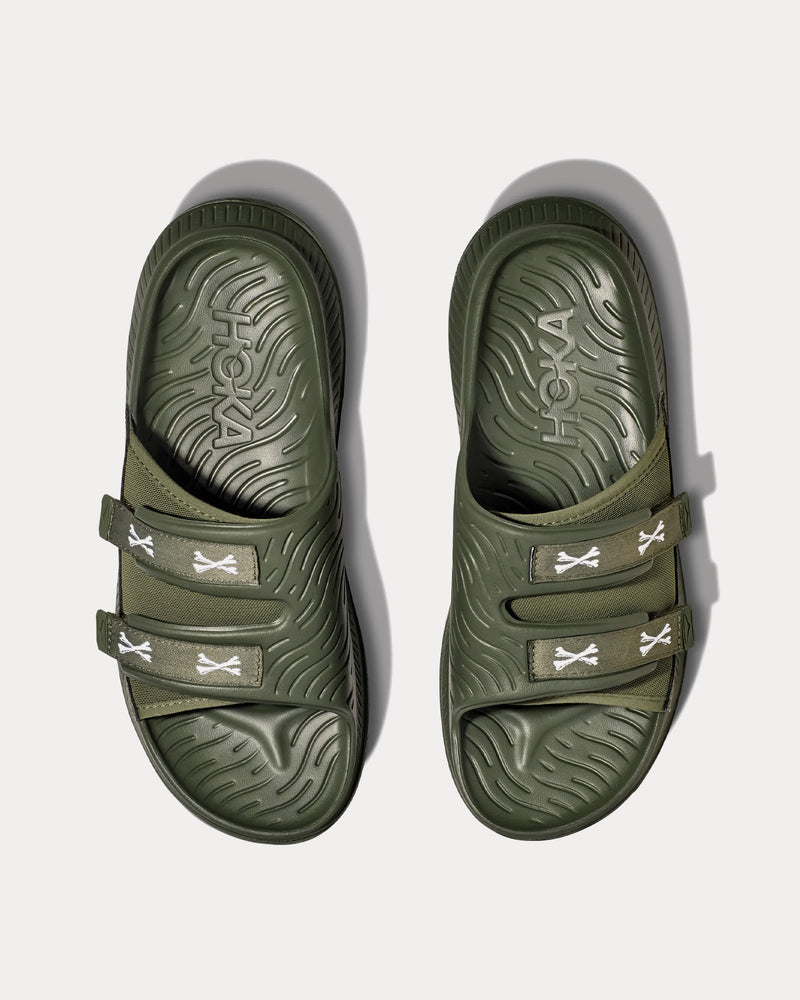 Hoka x WTAPS Ora Luxe Four Leaf Clover / White Slides - 2