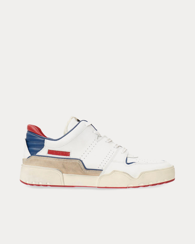 Isabel Marant Emreeh Leather White / Red / Blue Low Top Sneakers - 1