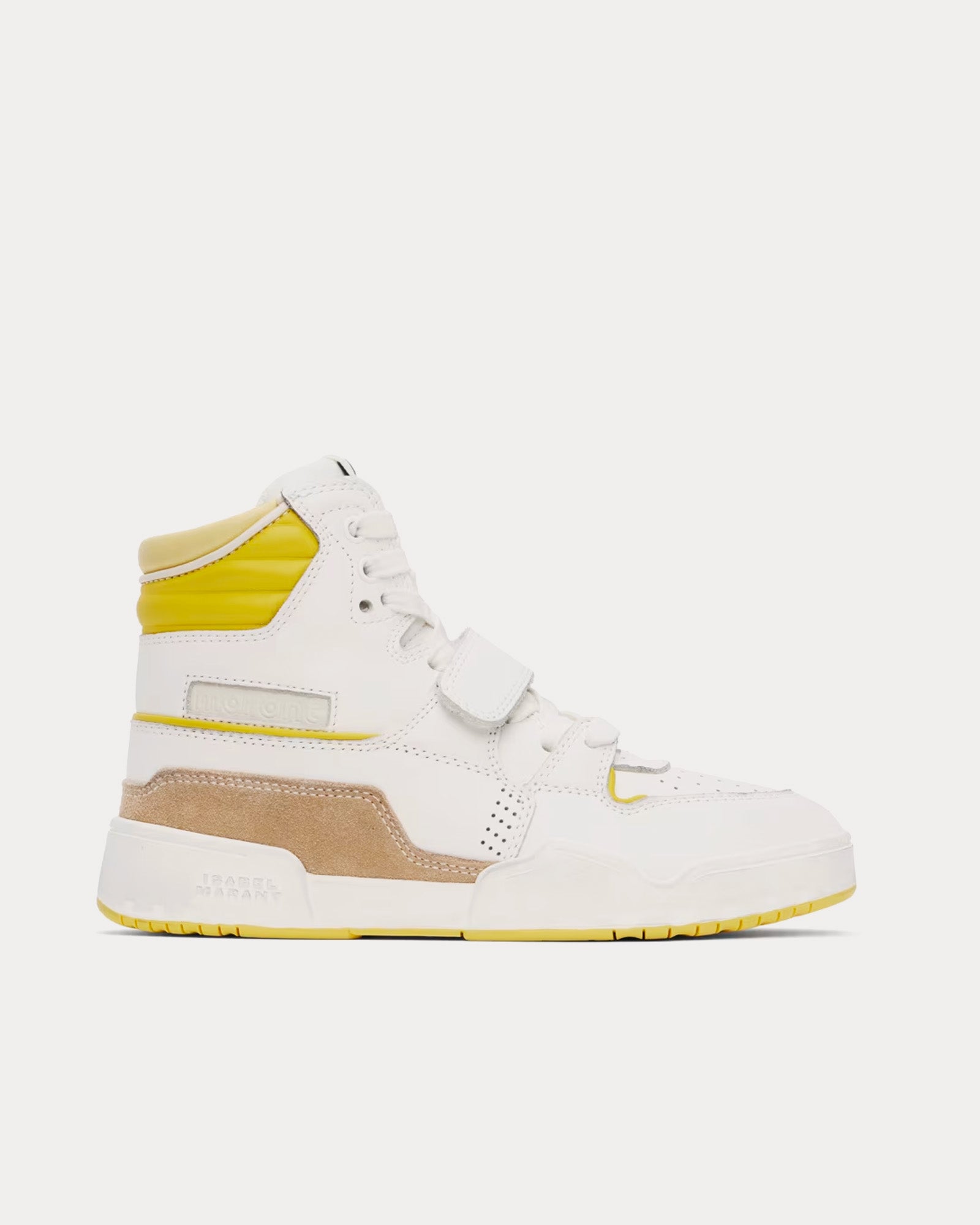 Isabel Marant Alsee Light Yellow / White High Top Sneakers - 1