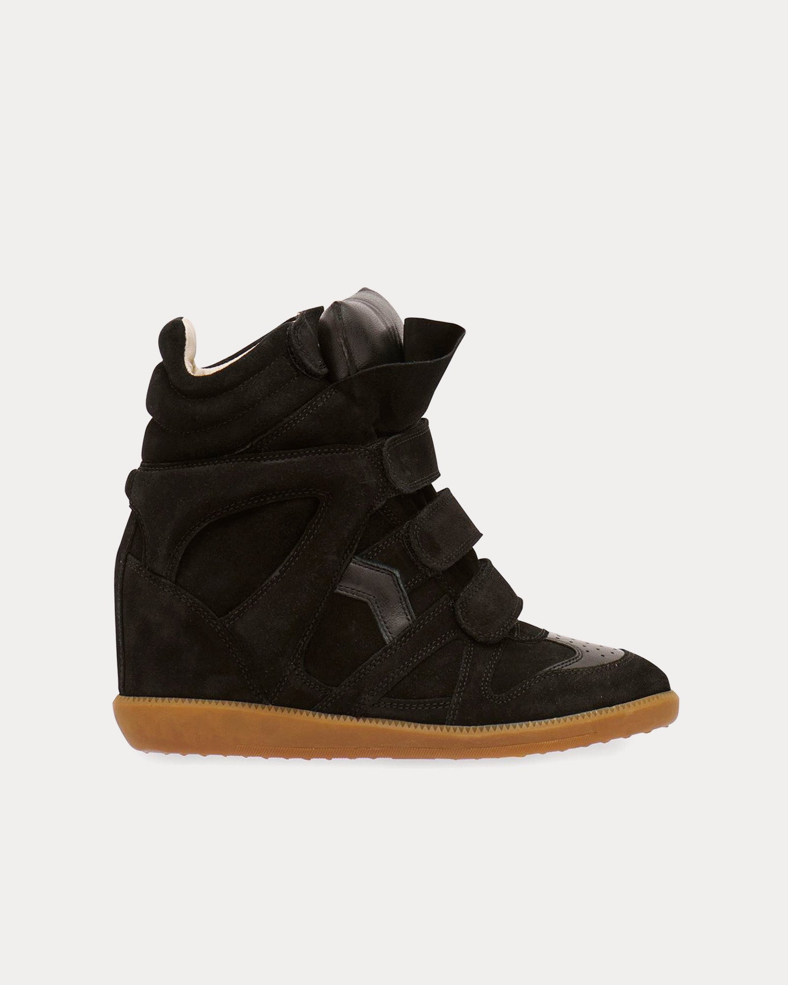 Isabel Marant Bekett Suede Black High Top Sneakers - 1