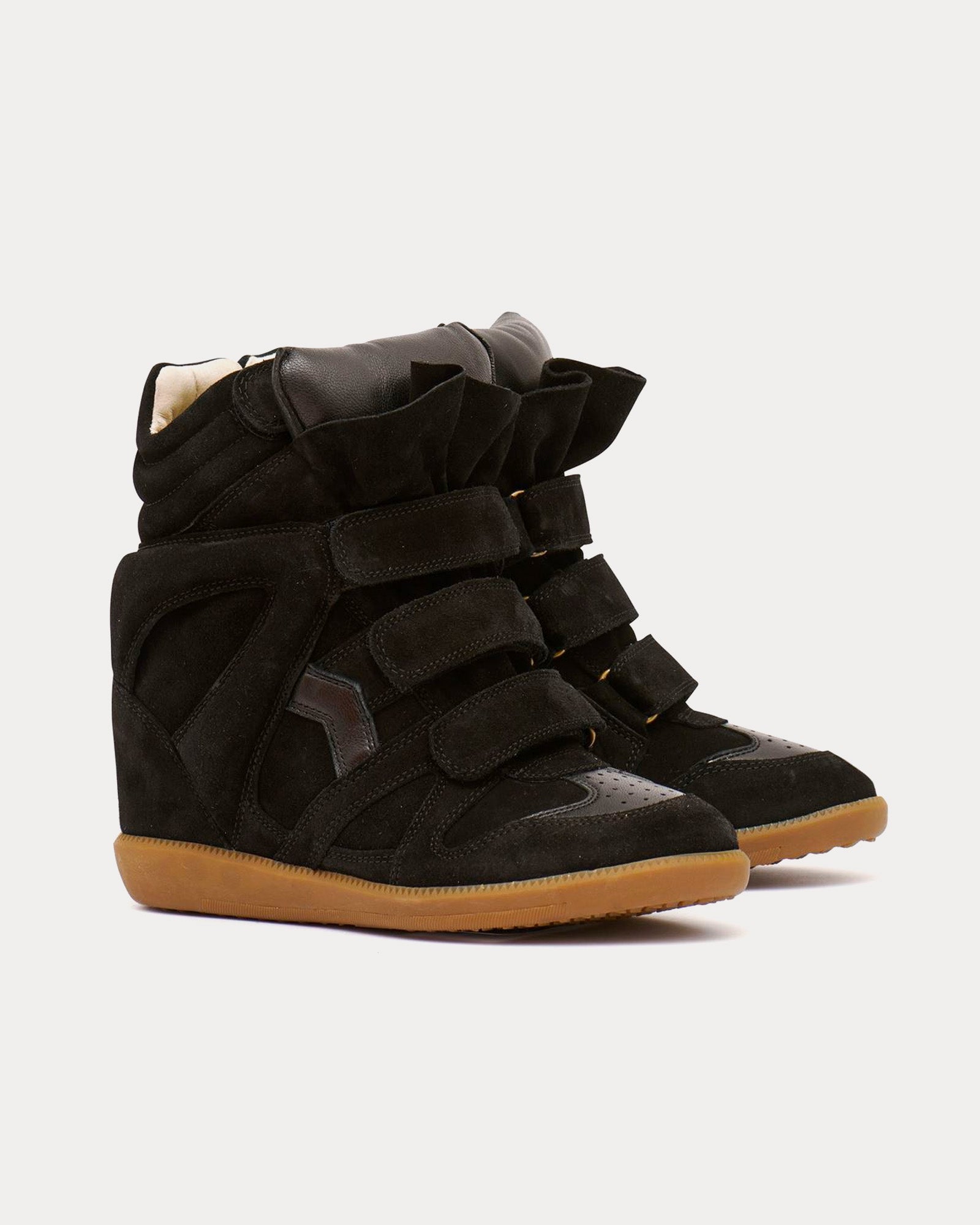 Isabel Marant Bekett Suede Black High Top Sneakers - 3