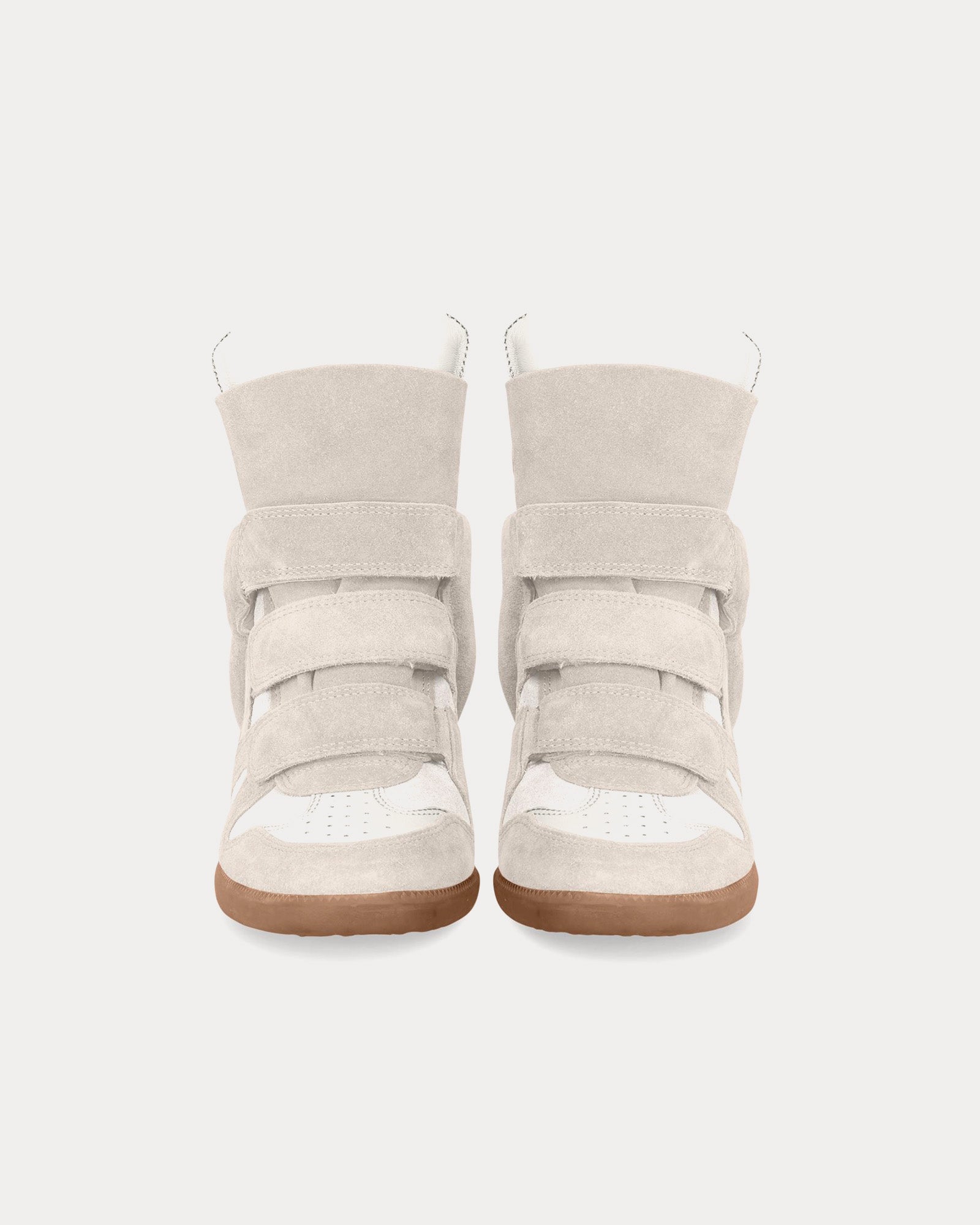 Isabel Marant Bekett Suede Ecru High Top Sneakers Sneak in Peace