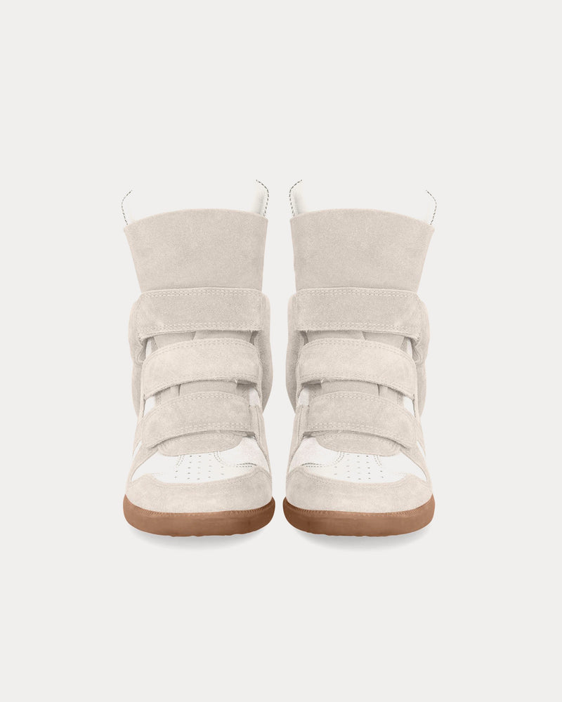 Isabel Marant Bekett Suede Ecru High Top Sneakers - 2