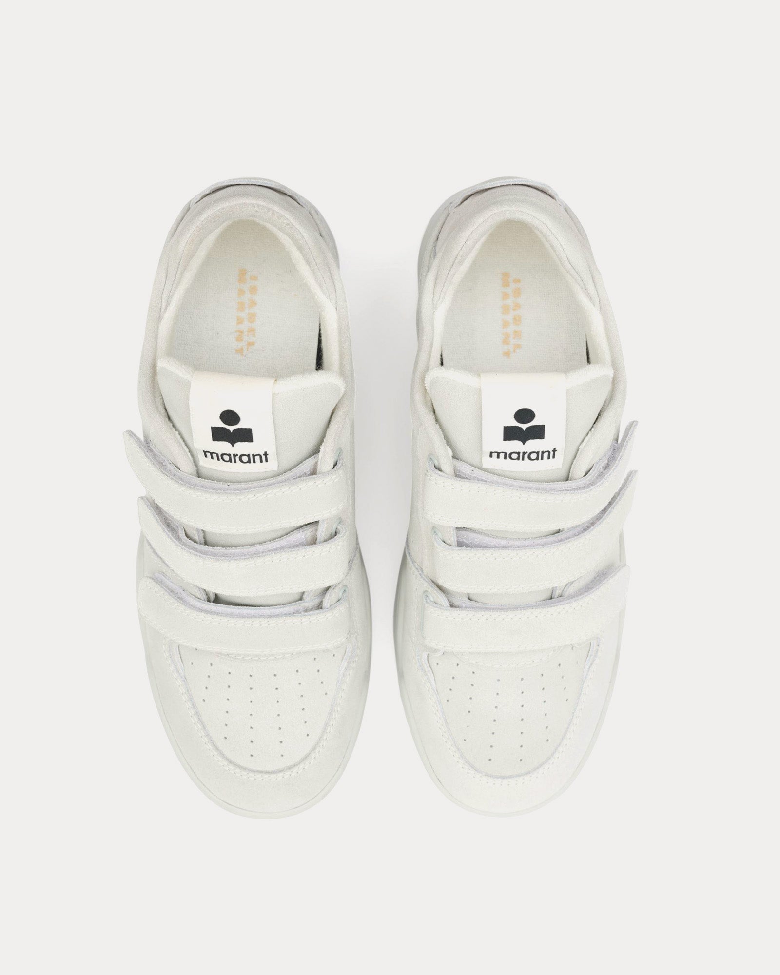 Isabel Marant Oney Suede Chalk Low Top Sneakers - 2