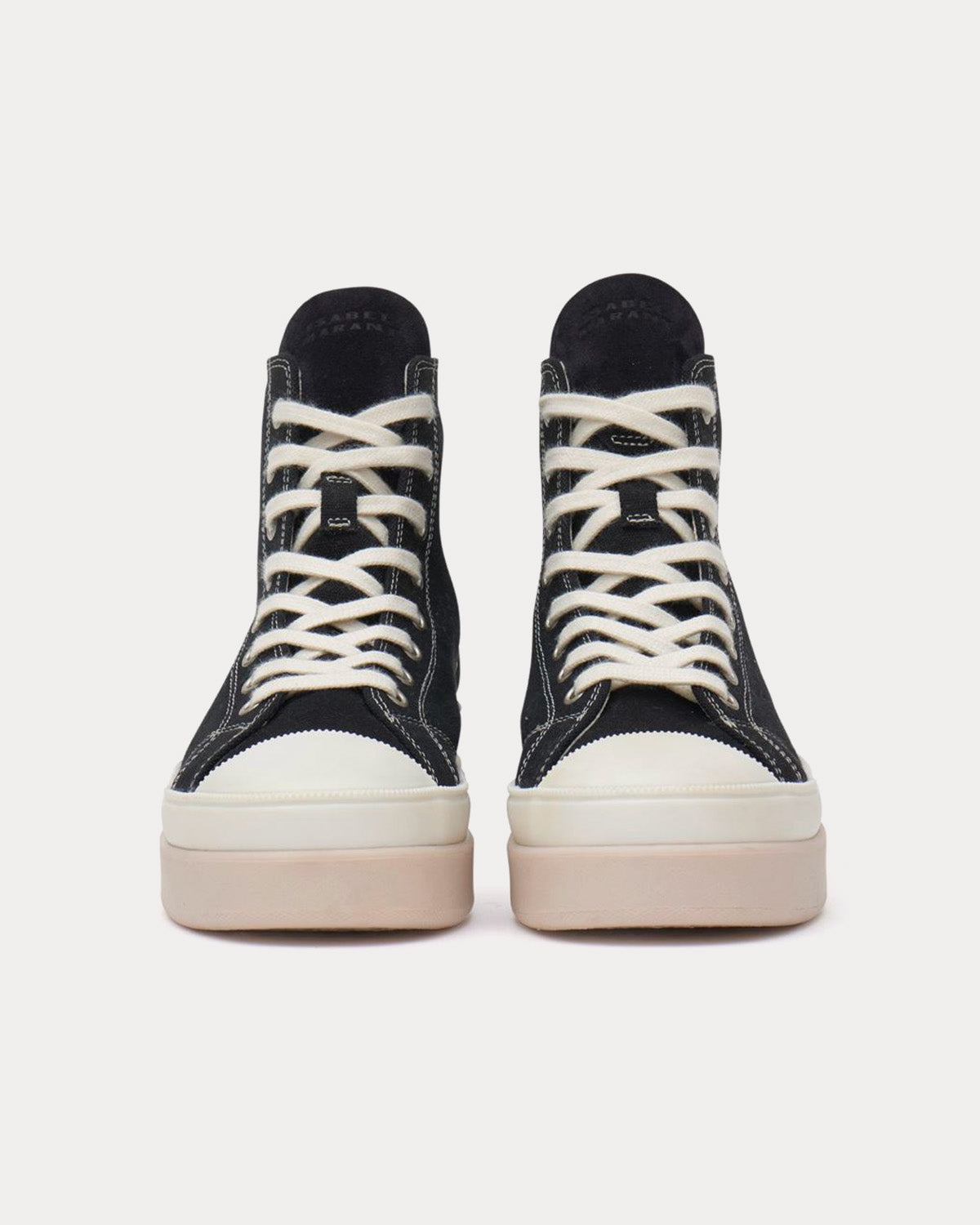 Isabel Marant Austen Canvas Black High Top Sneakers - 2