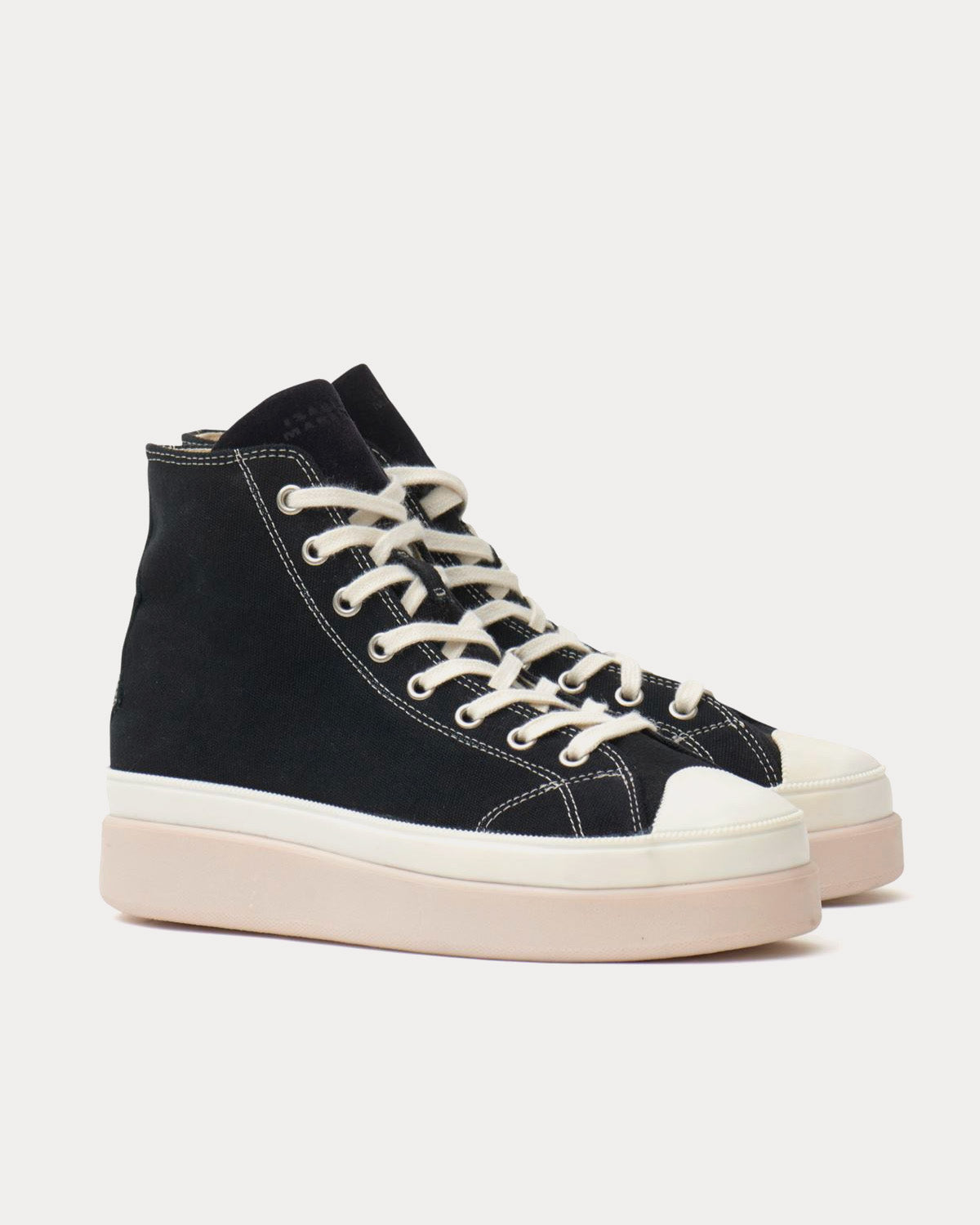 Isabel Marant Austen Canvas Black High Top Sneakers - 3