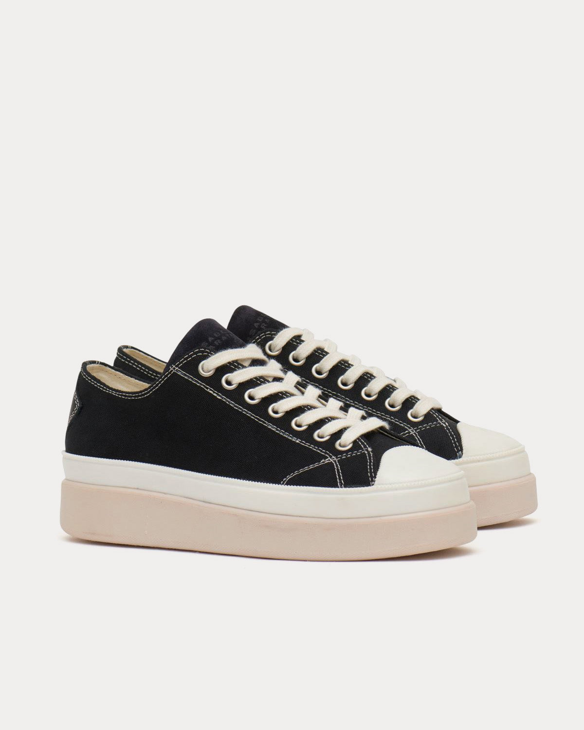 Isabel Marant Austen Canvas Black Low Top Sneakers - 3