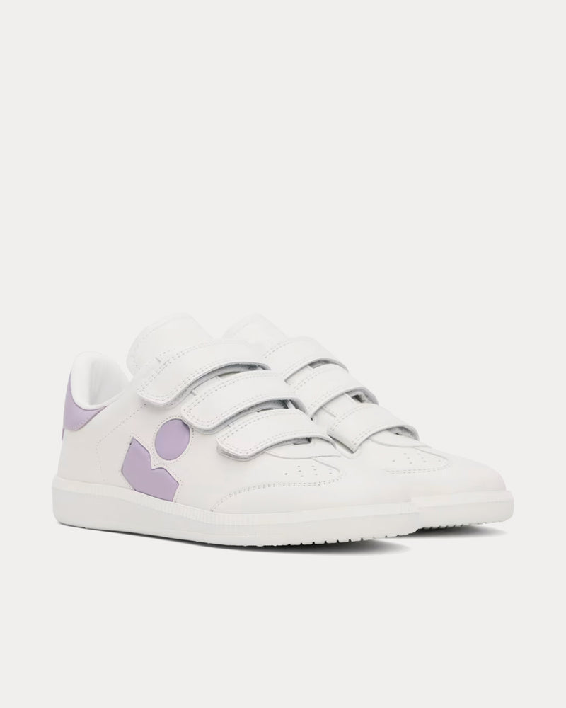 Isabel Marant Beth White / Lilac Low Top Sneakers - 2