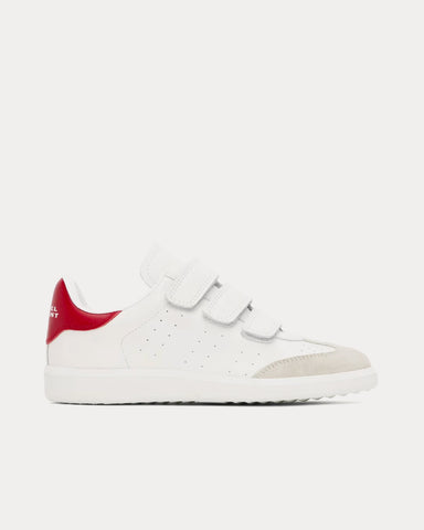 Isabel Marant Beth White / Red Low Top Sneakers