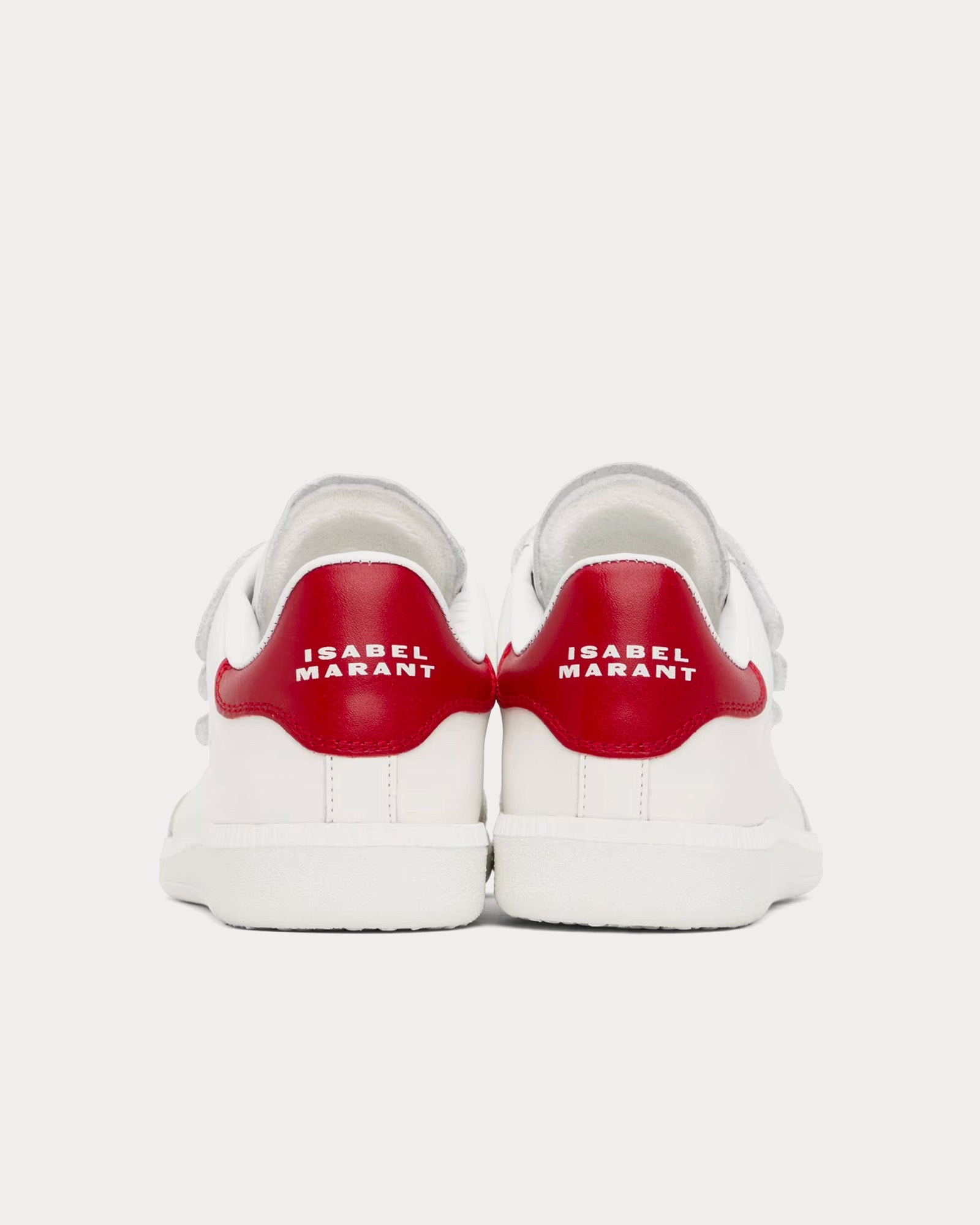 Isabel Marant Beth White / Red Low Top Sneakers - 3