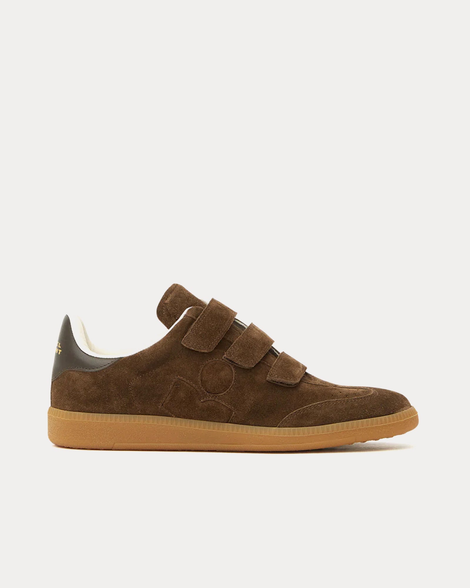 Isabel Marant Beth Suede Bronze Low Top Sneakers - 1