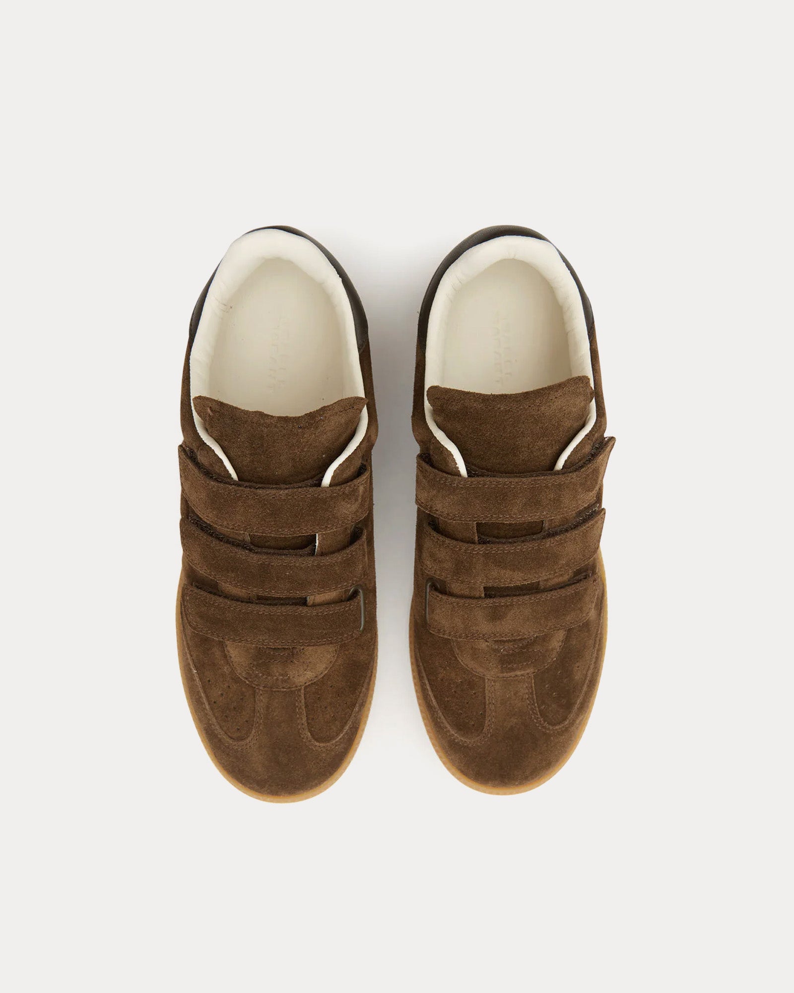 Isabel Marant Beth Suede Bronze Low Top Sneakers - 2