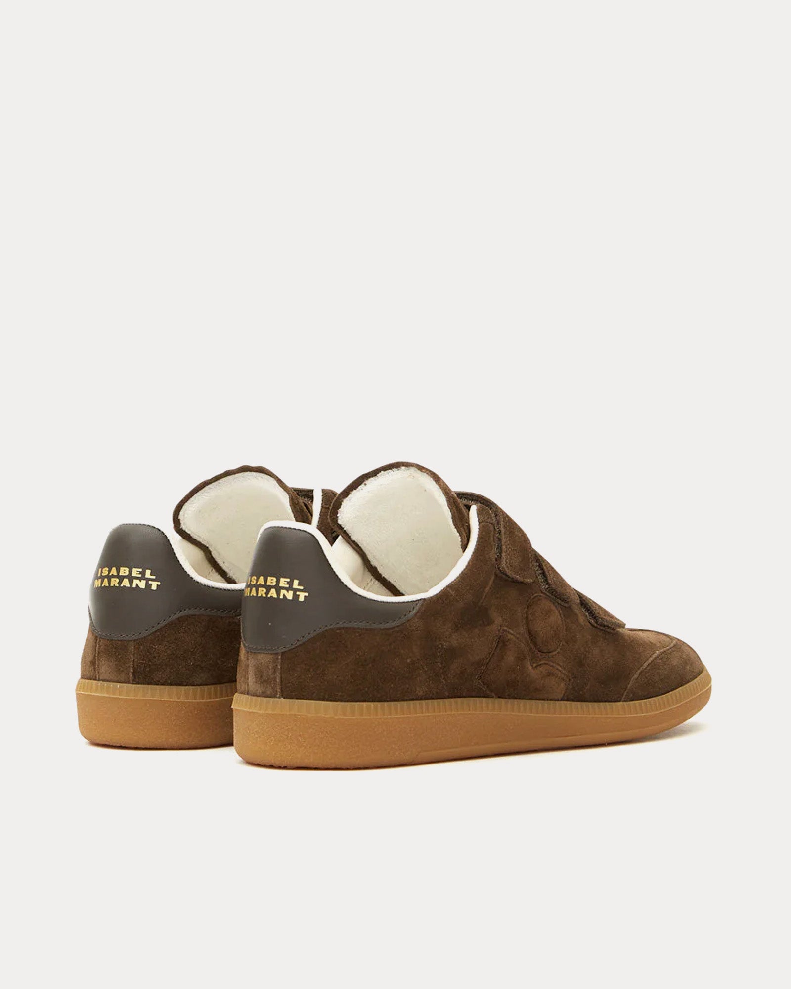 Isabel Marant Beth Suede Bronze Low Top Sneakers - 3