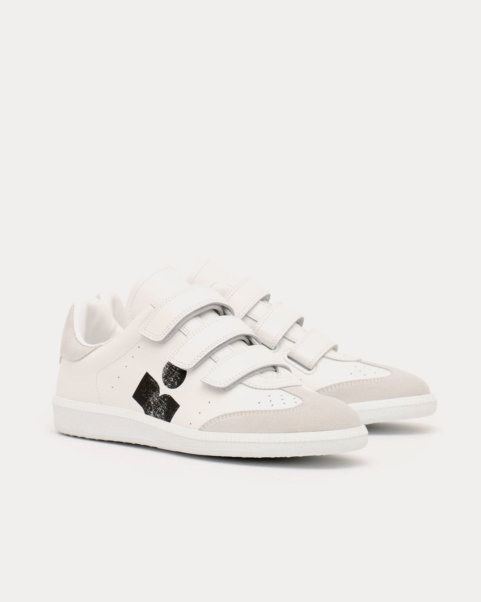 Isabel Marant Beth Leather White / Black Low Top Sneakers - 3