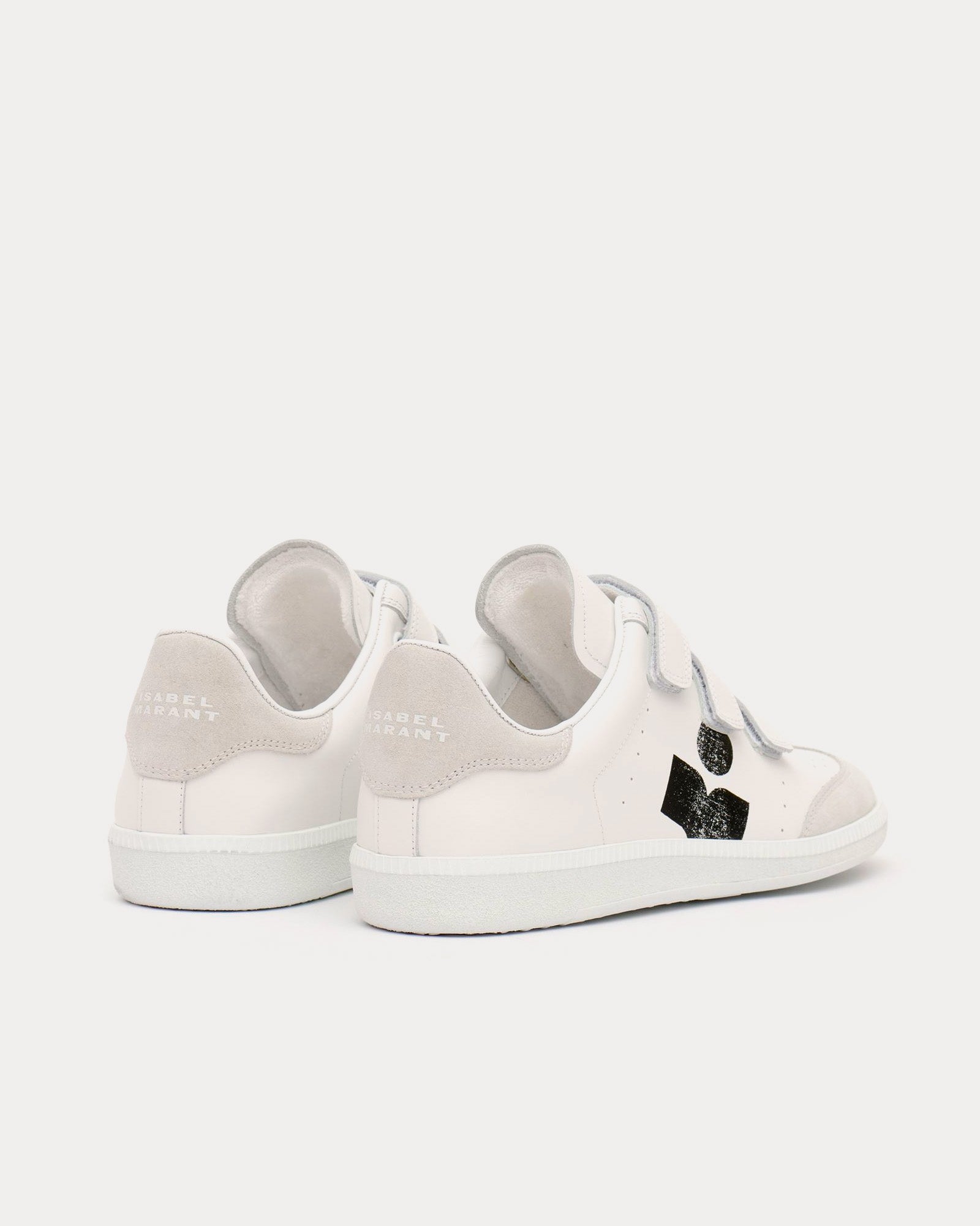 Isabel Marant Beth Leather White / Black Low Top Sneakers - 4