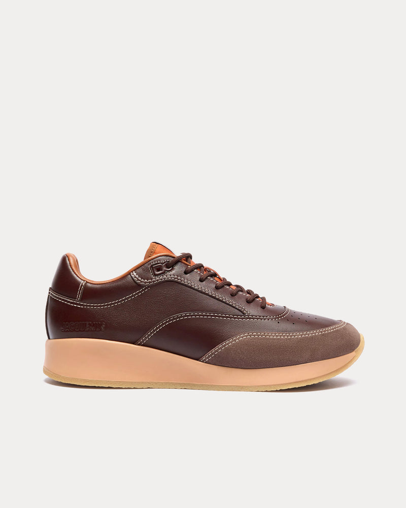 Jacquemus Les Sculptures 'La Daddy' Dark Brown Low Top Sneakers - 1