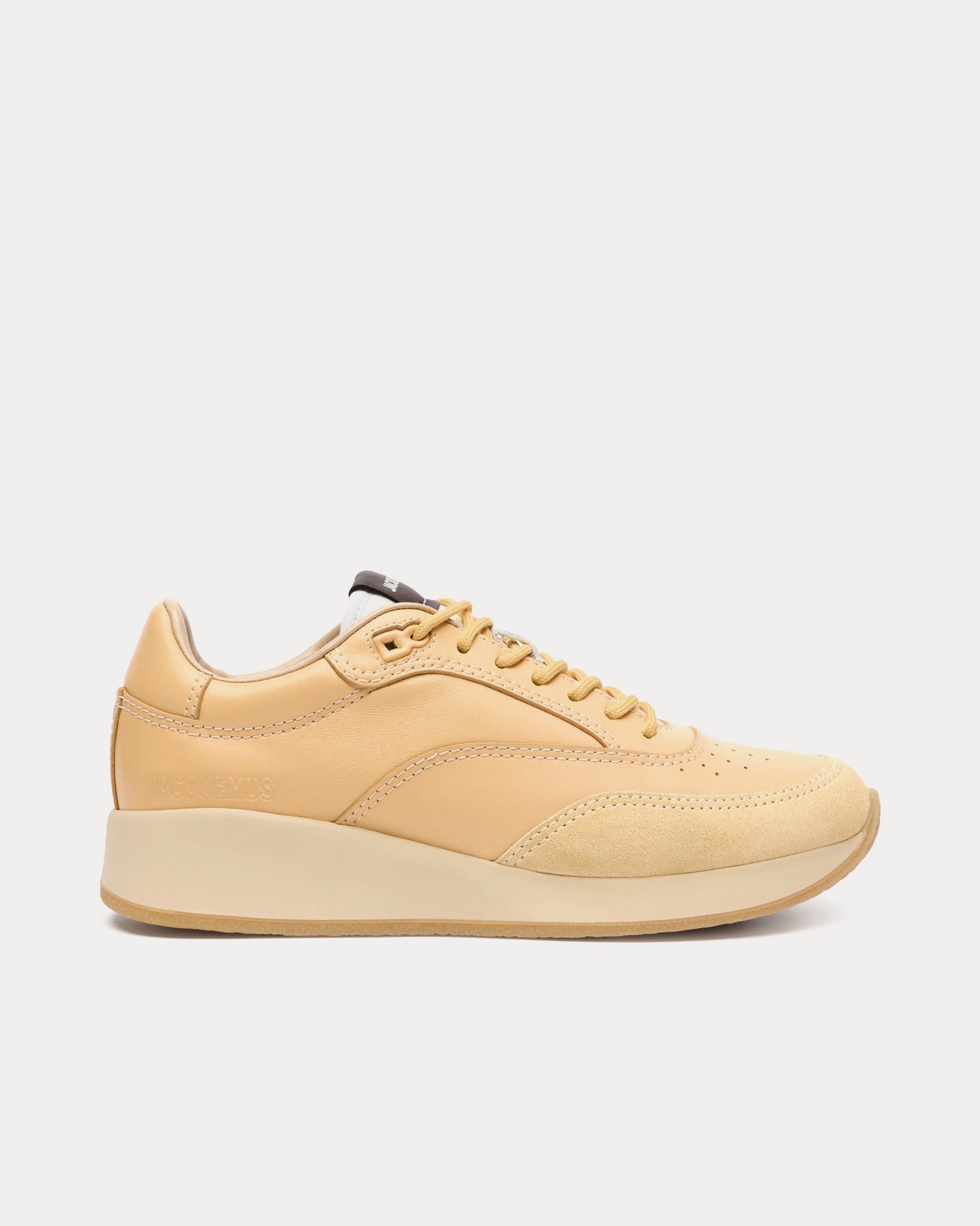 Jacquemus Les Sculptures 'La Daddy' Pale Yellow Low Top Sneakers - 1