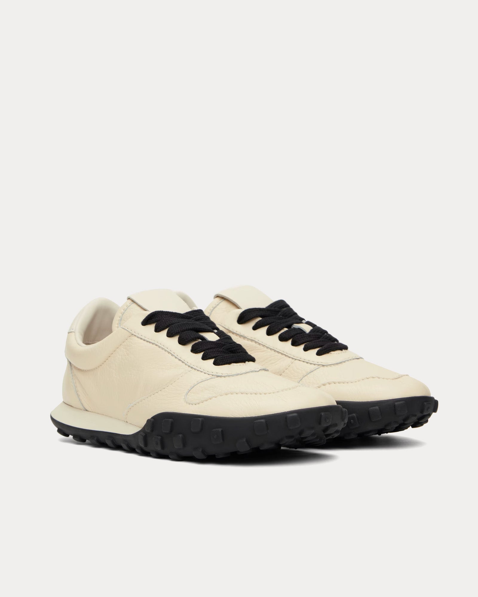 Jil Sander Moon Leather Ivory Low Top Sneakers - 2