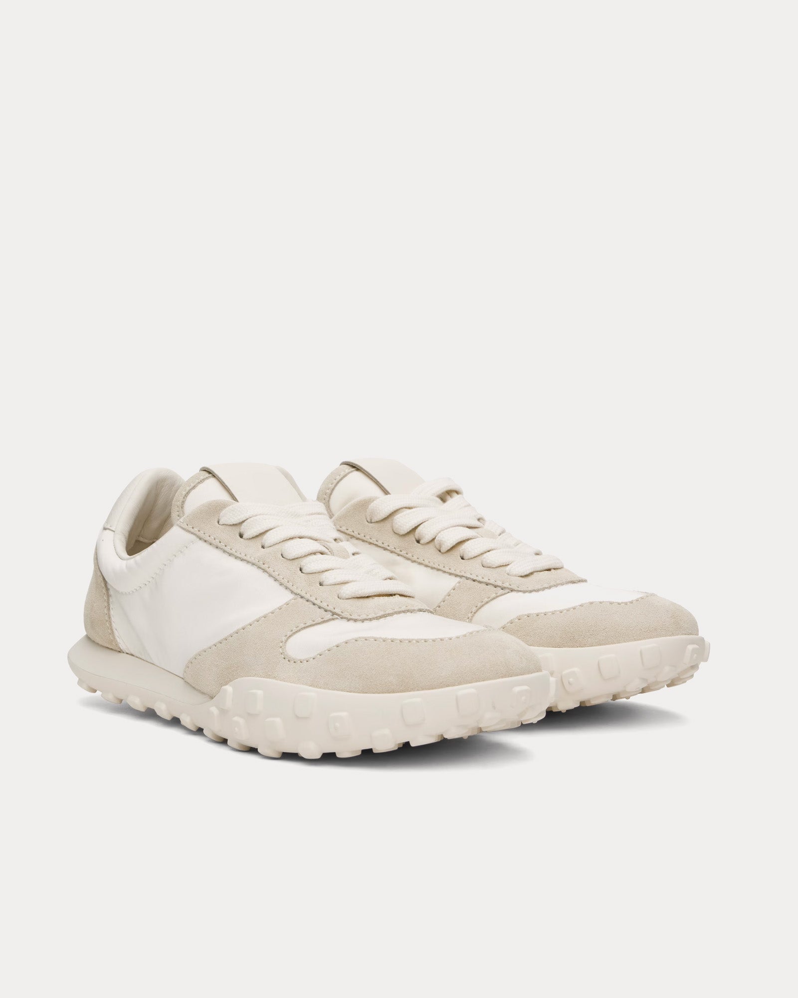 Jil Sander Moon Nylon & Suede Vapour Low Top Sneakers - 2