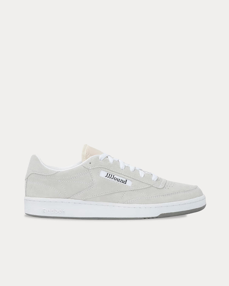 Reebok x Jjjjound Club C 85 Suede Chalk Low Top Sneakers - 1