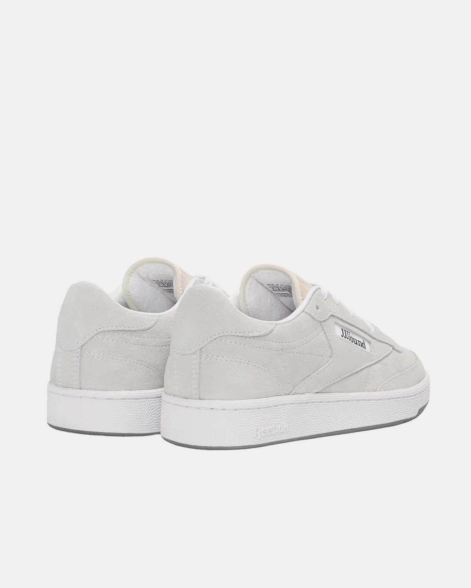 Reebok x Jjjjound Club C 85 Suede Chalk Low Top Sneakers - 3