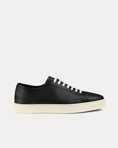 John Lobb Stockwell Calf Leather Black Low Top Sneakers